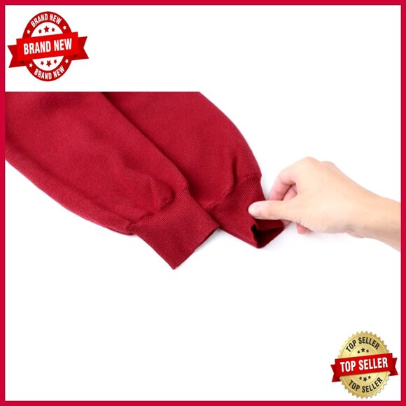 Cropped V-Neck Button Cardigan Sweater Long Sleeve Knit Slim Fit - Picture 5 of 5